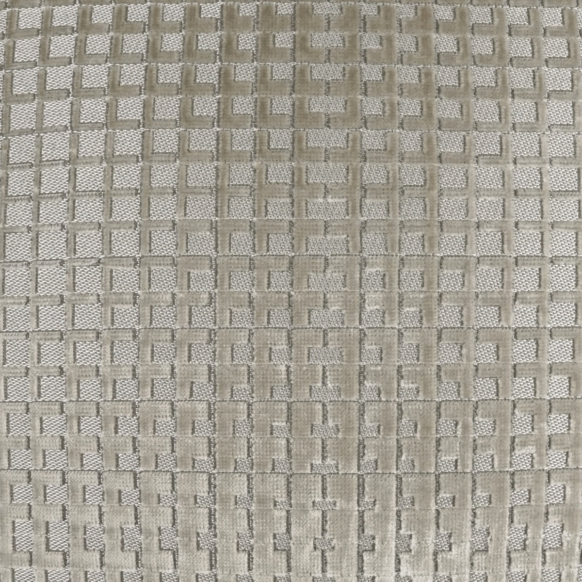 Textured fabric pattern with a grid-like structure in neutral tones.