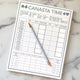 Canasta Time Score Pad Cool Gray Games - Canasta