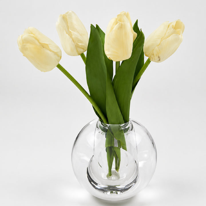 Crystal Round Bubble Vase