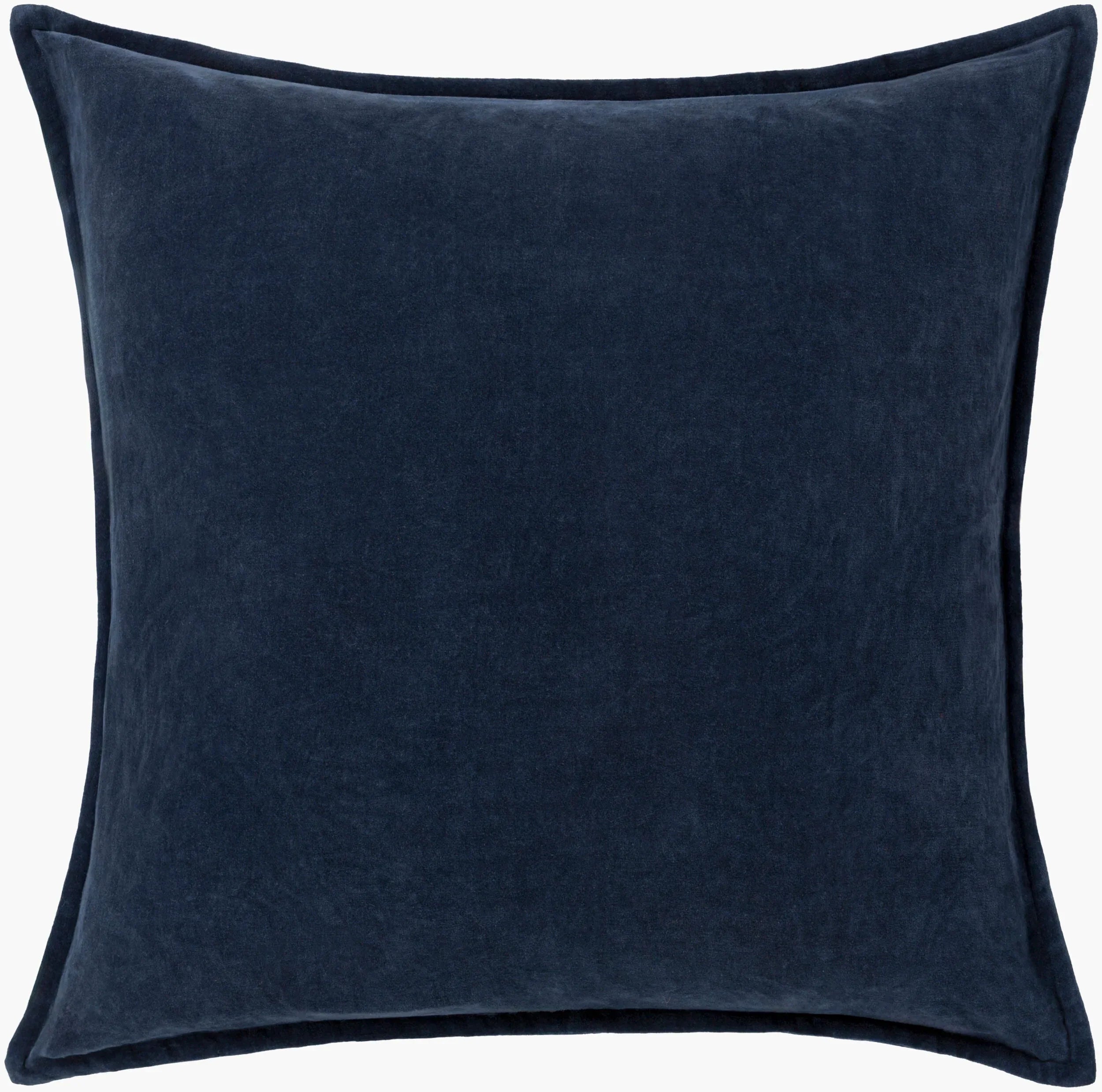 Celeste Velvet Pillow 22x22 Navy Throw Pillows