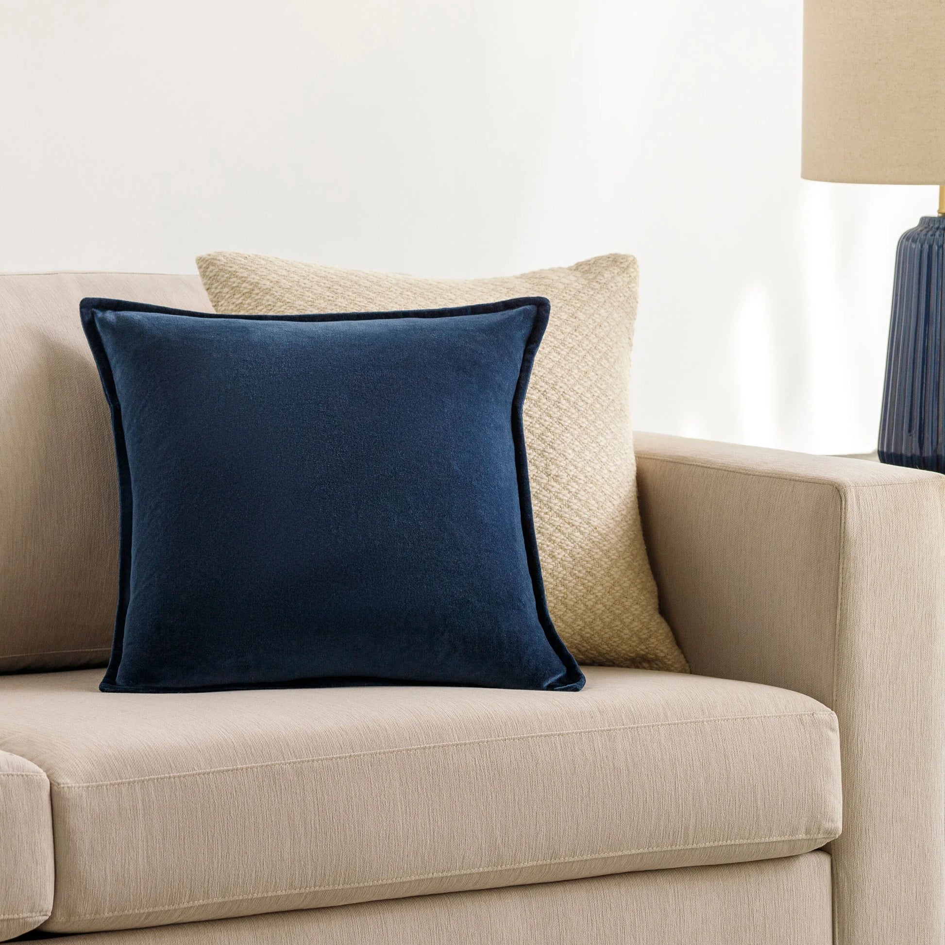 Celeste Velvet Pillow 22x22 Throw Pillows