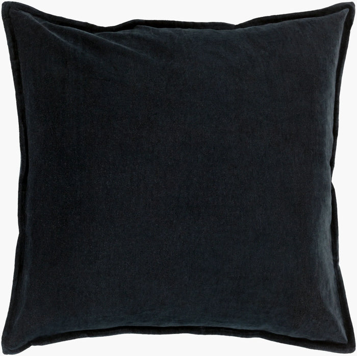 Celeste Velvet Pillow 22x22 Black Throw Pillows