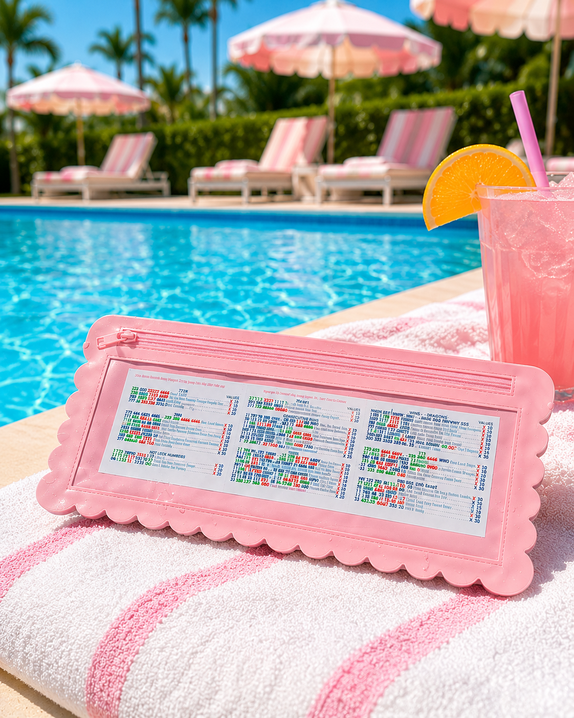 Splash-Proof Mahjong Card Holder/Pool Mahjong