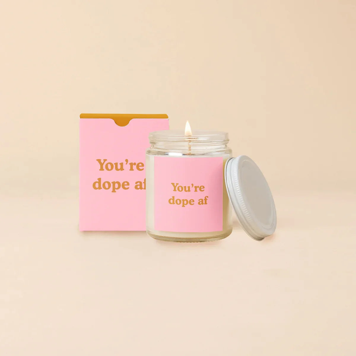 Candle Jar w/Lid Candleholder