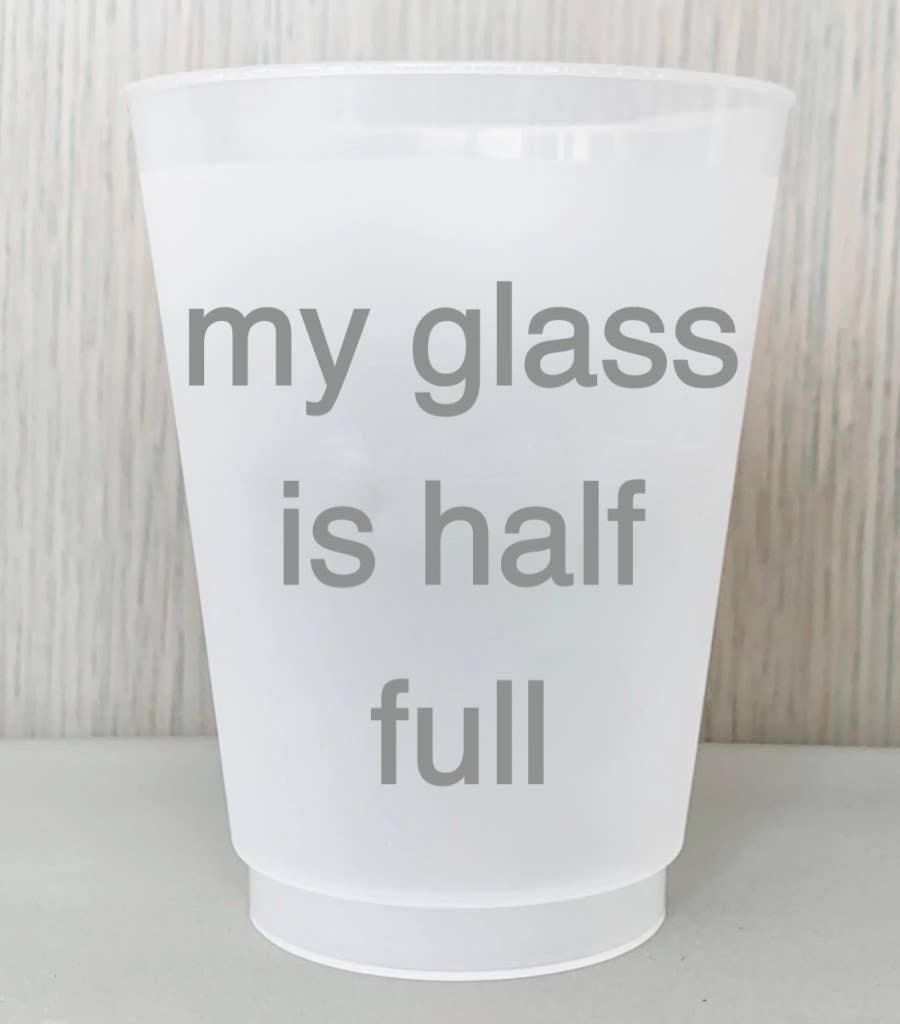 Reusable Plastic Cups S/8 Barware