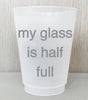 Reusable Plastic Cups S/8 Barware