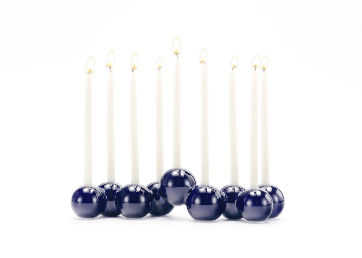 Ceramic Bubble Menorah