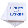 Cloth-Like Cocktail Napkins Lights and Latkes Cocktail Napkins