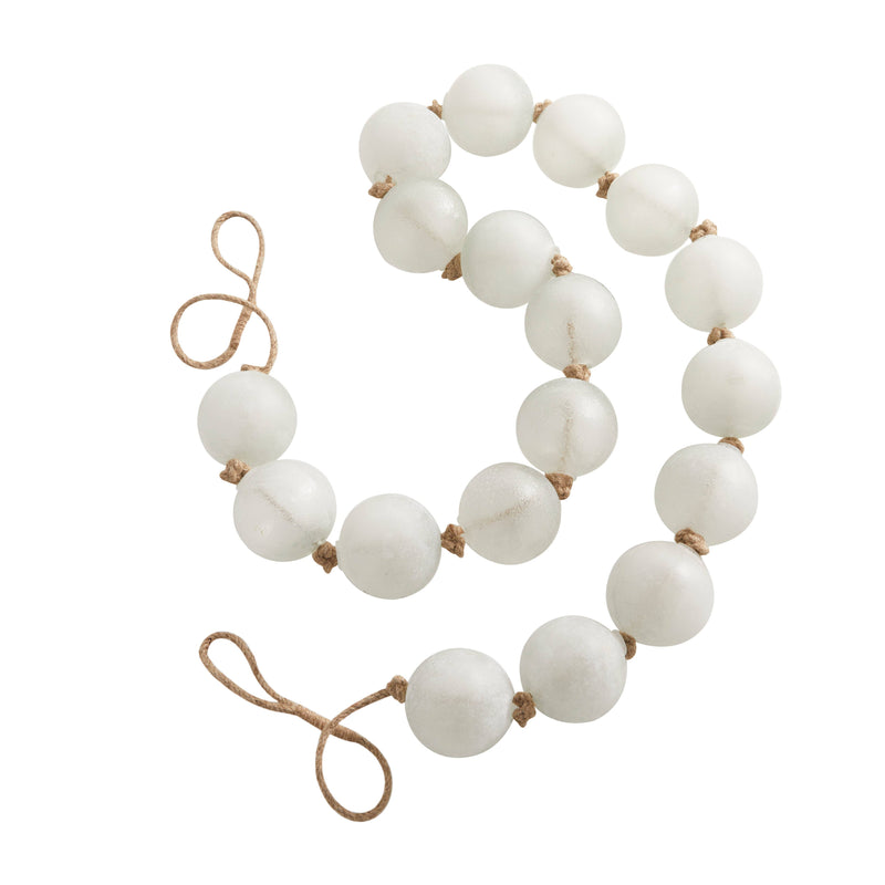 Coastal Glass Garland With Tassel