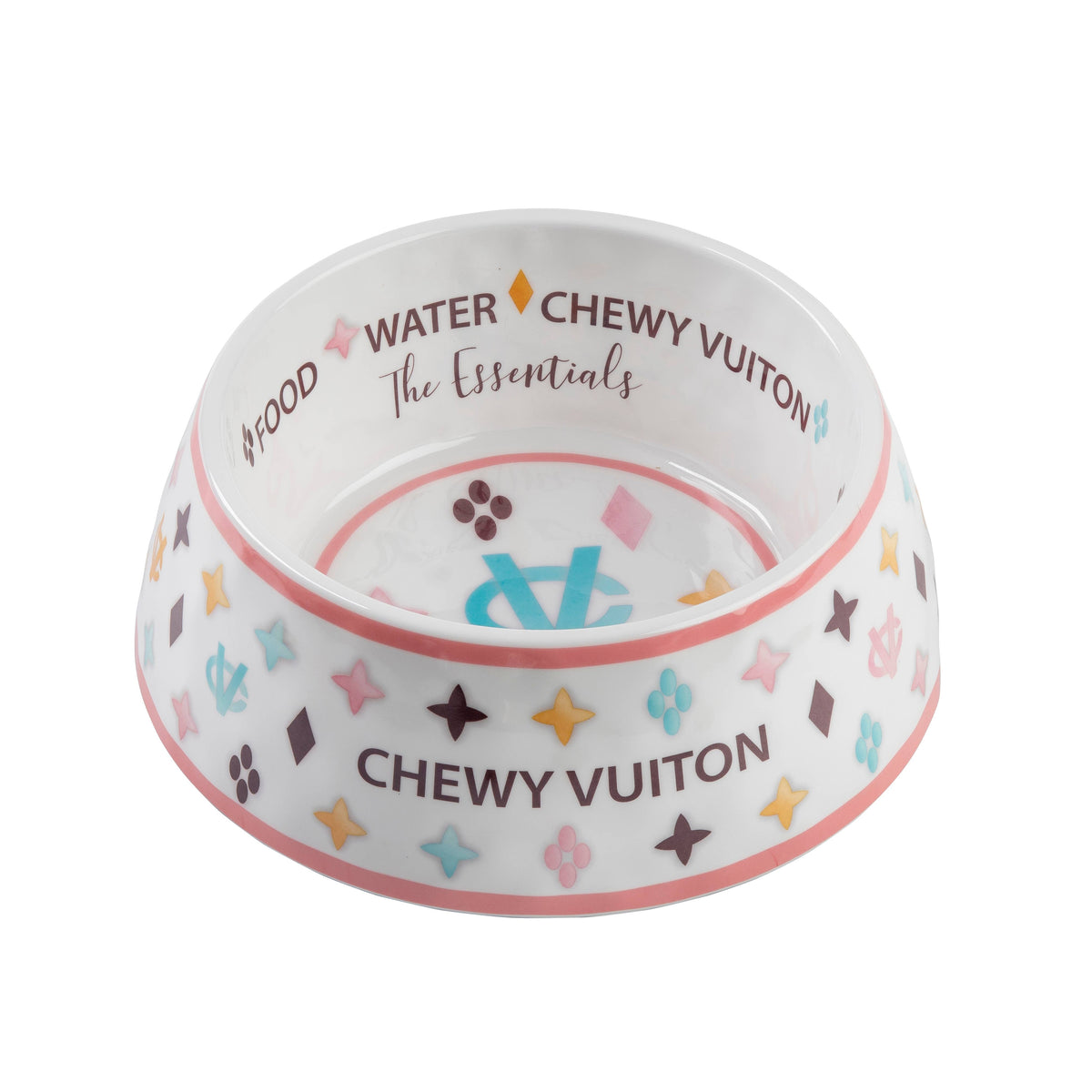Chewy Vuiton Dog Bowl