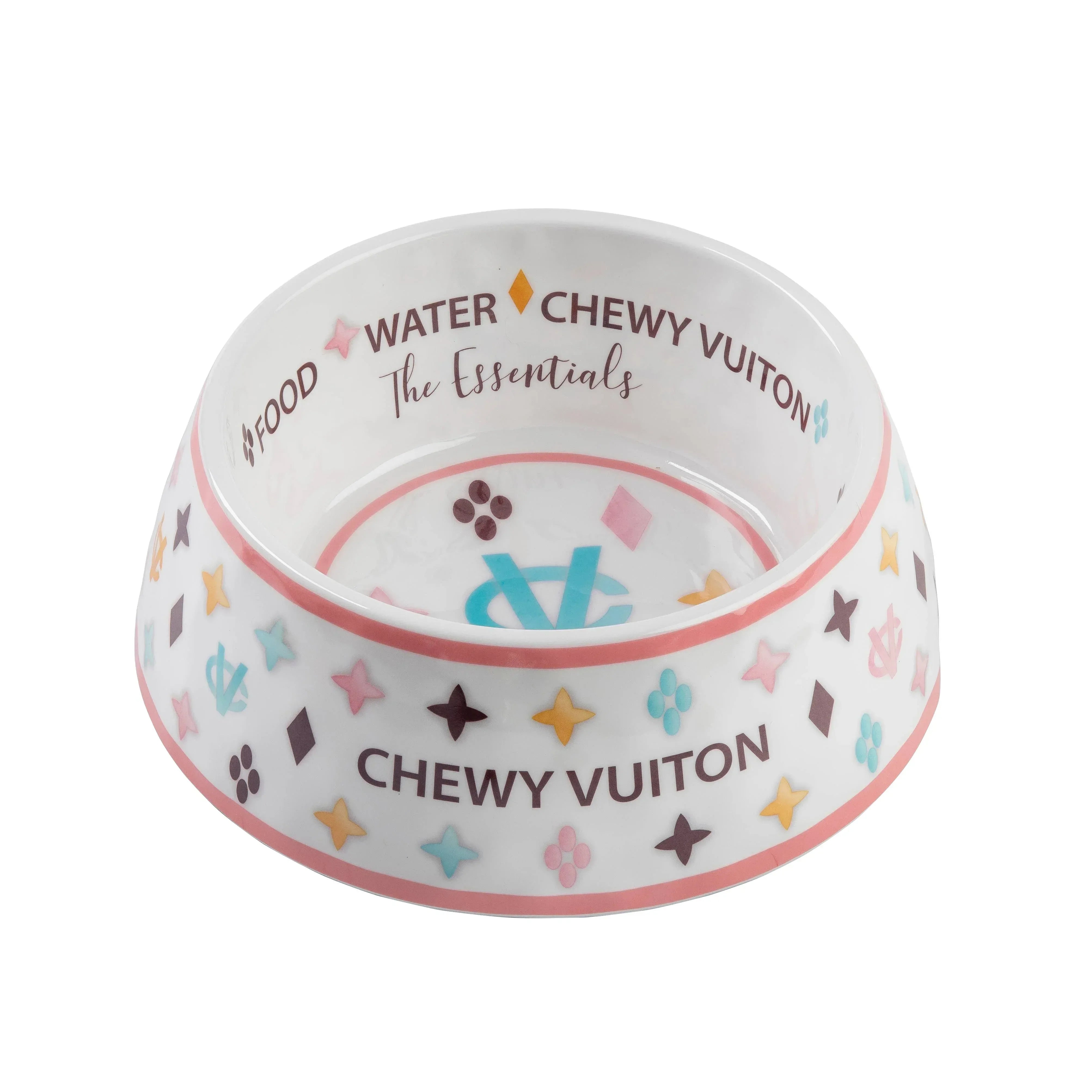Chewy Vuiton Dog Bowl Pet Gifts