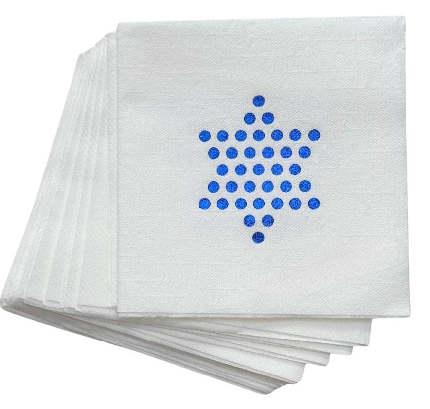 Judaica Cloth-Like Cocktail Napkins Cocktail Napkins