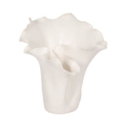 Ruffled Edge Ceramic Vase