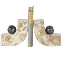 Albert Marble Bookends Set