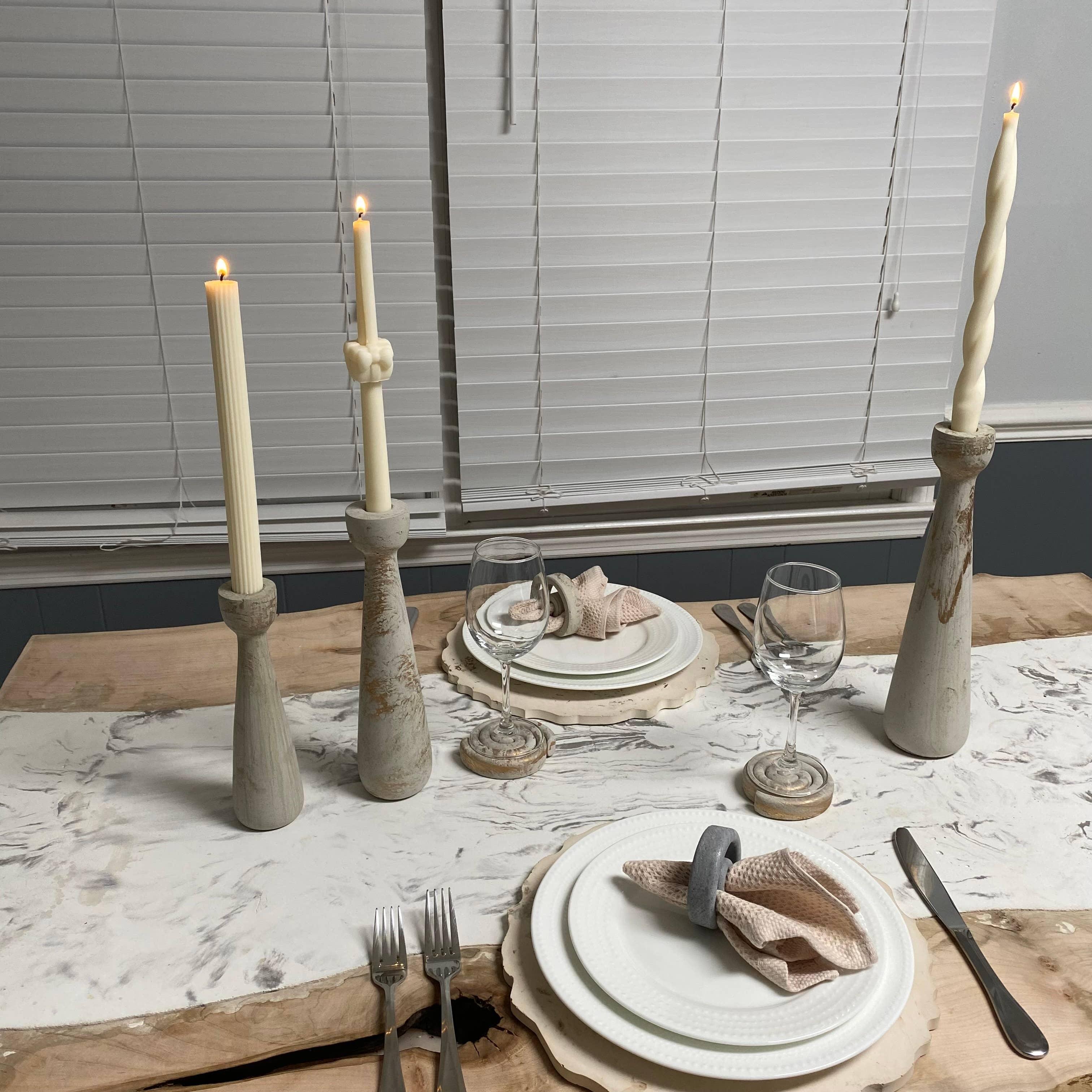 Taper Candle Holder s/3 Votives, Hurricanes & Candleholders