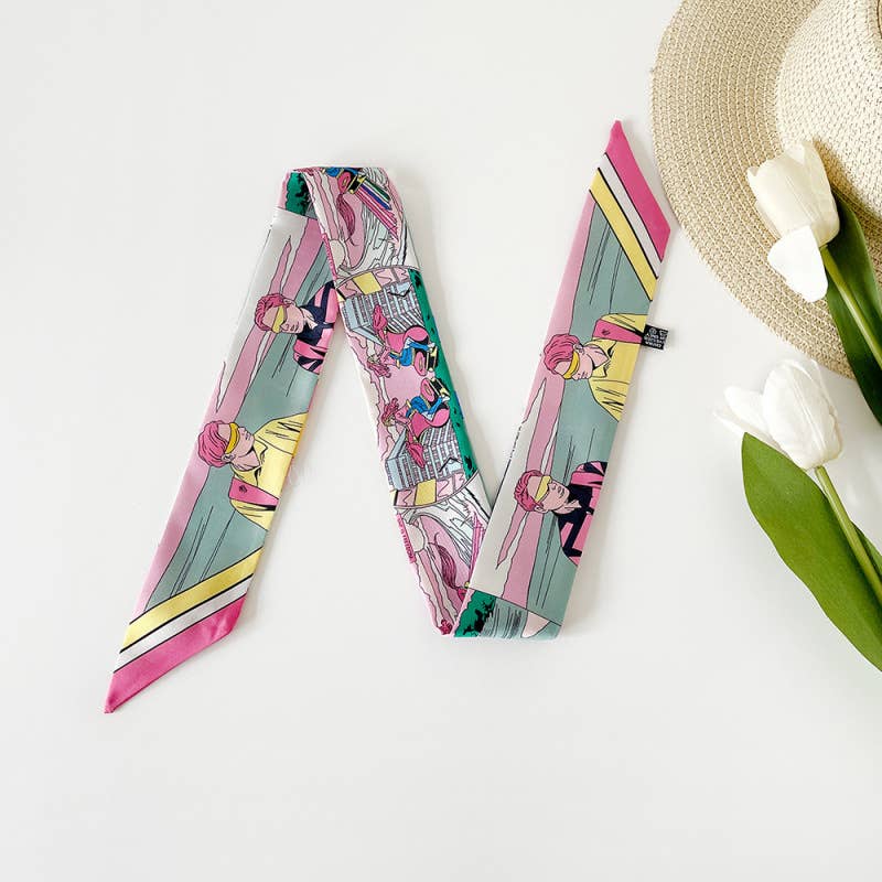 Versatile Printed Scarf Headband Fashion Accessory