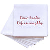 Cloth-Like Cocktail Napkins Define Naughty Cocktail Napkins