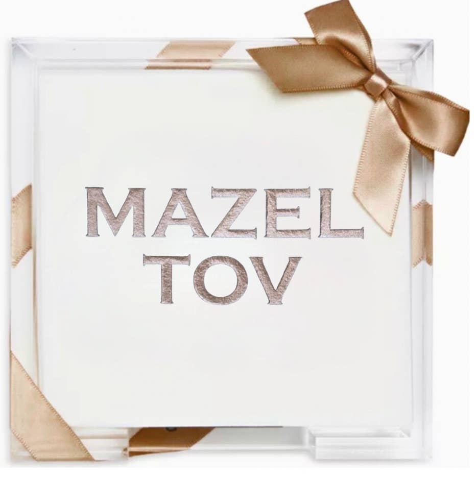 Judaica Acrylic Cocktail Napkin Hostess Set Cocktail Napkins