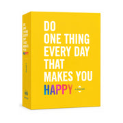 Do one thing every day that makes you happy yellow guided journal