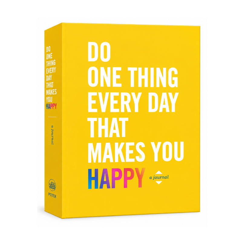 Do one thing every day that makes you happy yellow guided journal