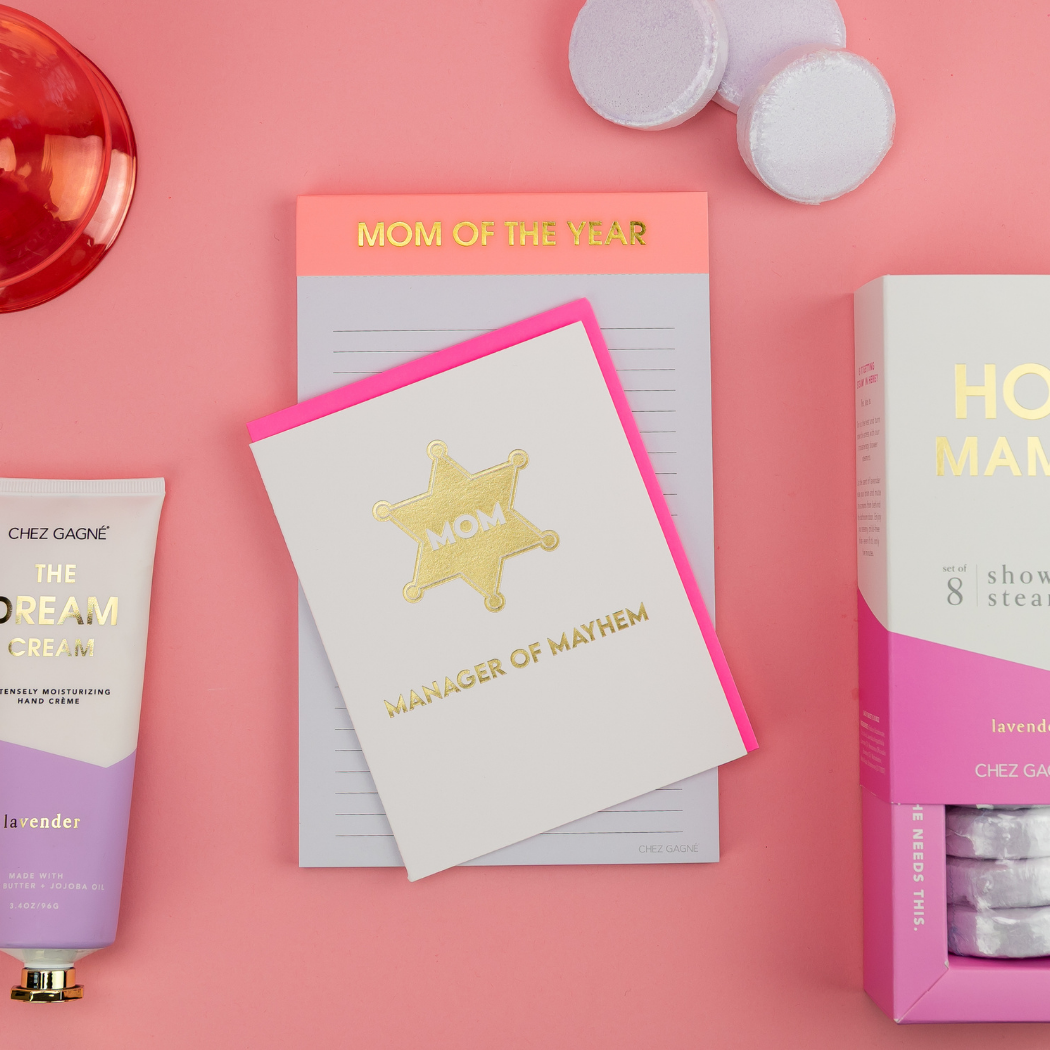 Mom Of The Year Lined Notepad - Coral - Mother's Day Gift