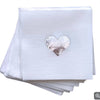 Cloth-Like Cocktail Napkins Silver Heart Cocktail Napkins