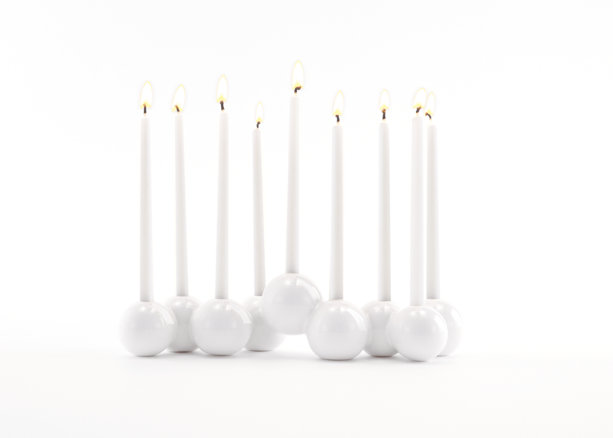 Ceramic Bubble Menorah