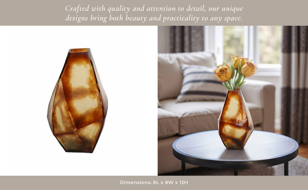 Foundation Glass Geometric Vase