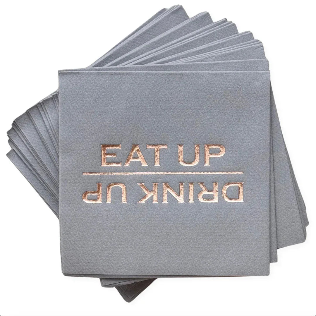 Thanksgiving Cocktail Napkins Eat Up Drink Up Cocktail Napkins