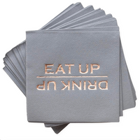 Eat Up Drink Up Cocktail Napkins