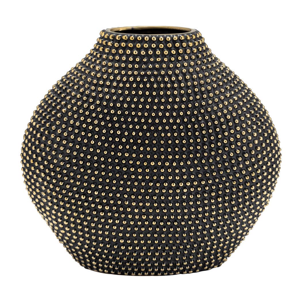 Beaded Ceramic Sculptural Vase