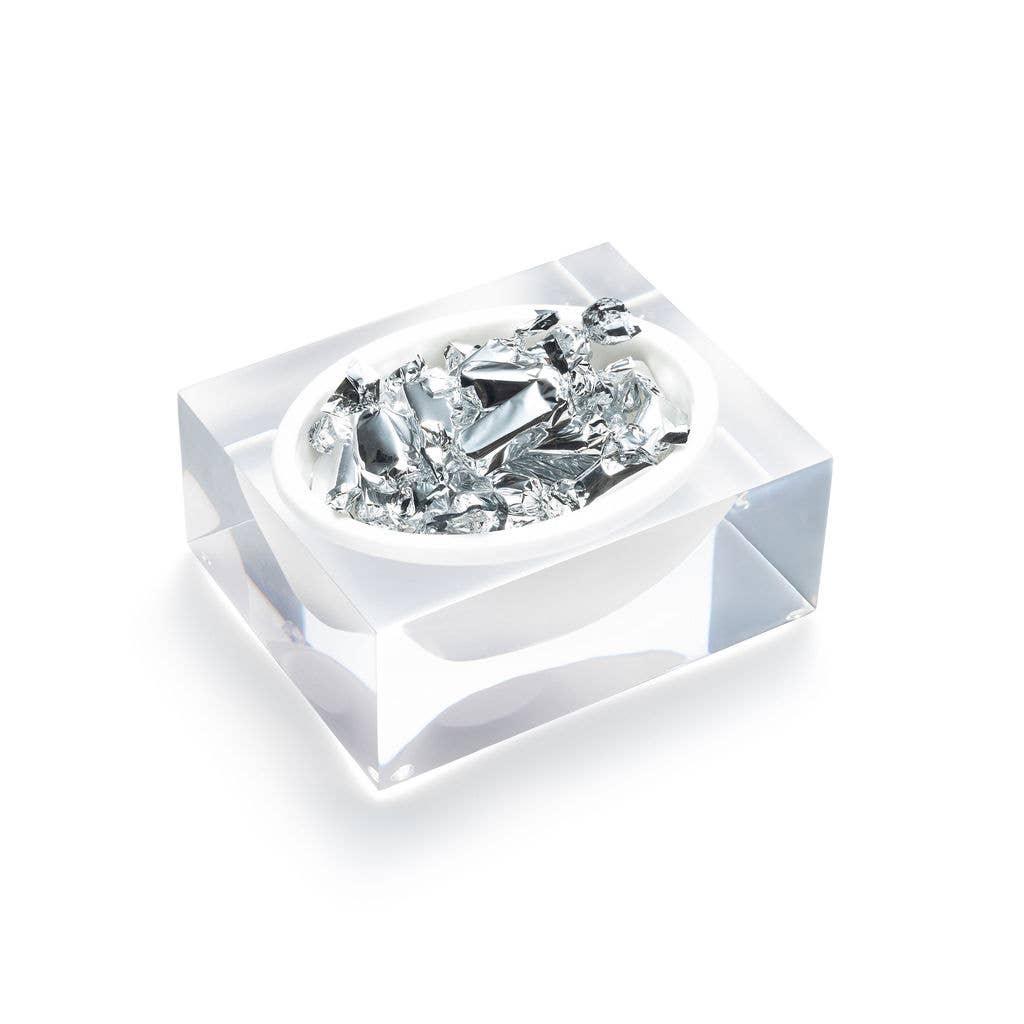 Block Bowl Hamptons White Decorative Bowls