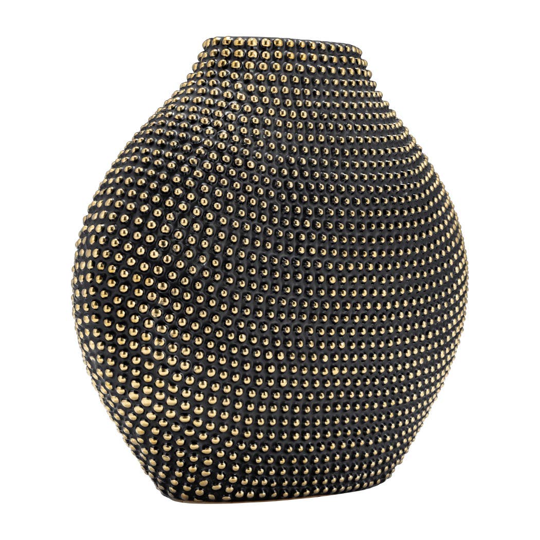 Beaded Ceramic Sculptural Vase