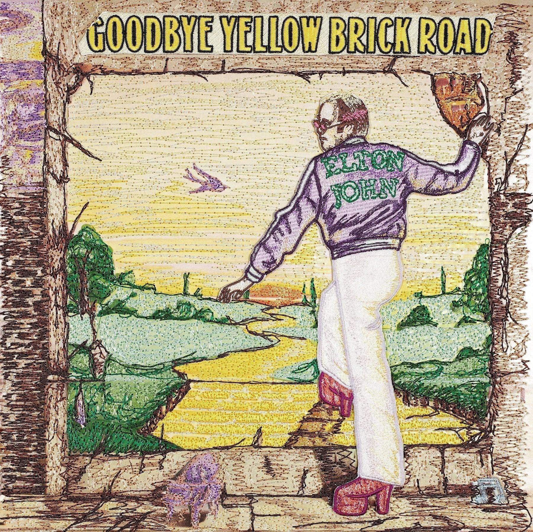 Elton John, Goodbye Yellow Brick Road 12"x12" Art