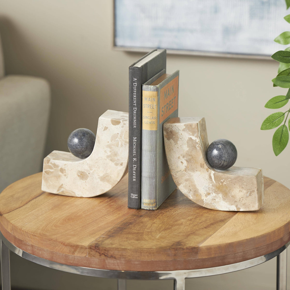 Albert Marble Bookends Set