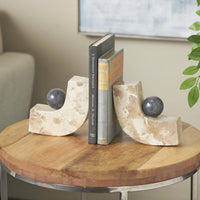 Albert Marble Bookends Set