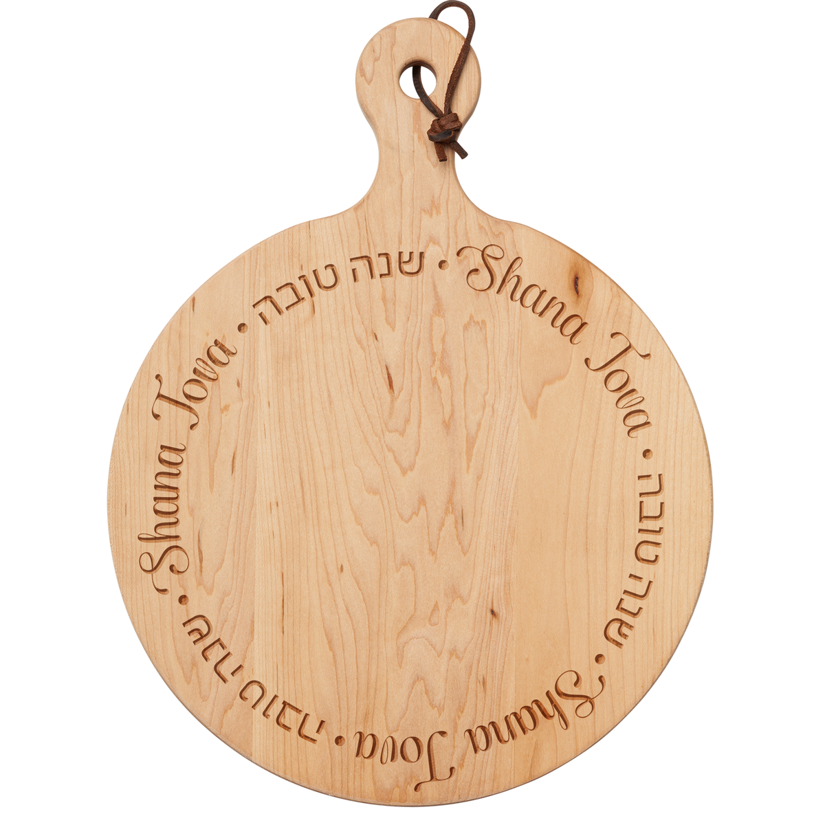 Maple Round Board "Shana Tova"