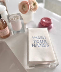 Guest Towels with Acrylic Tray