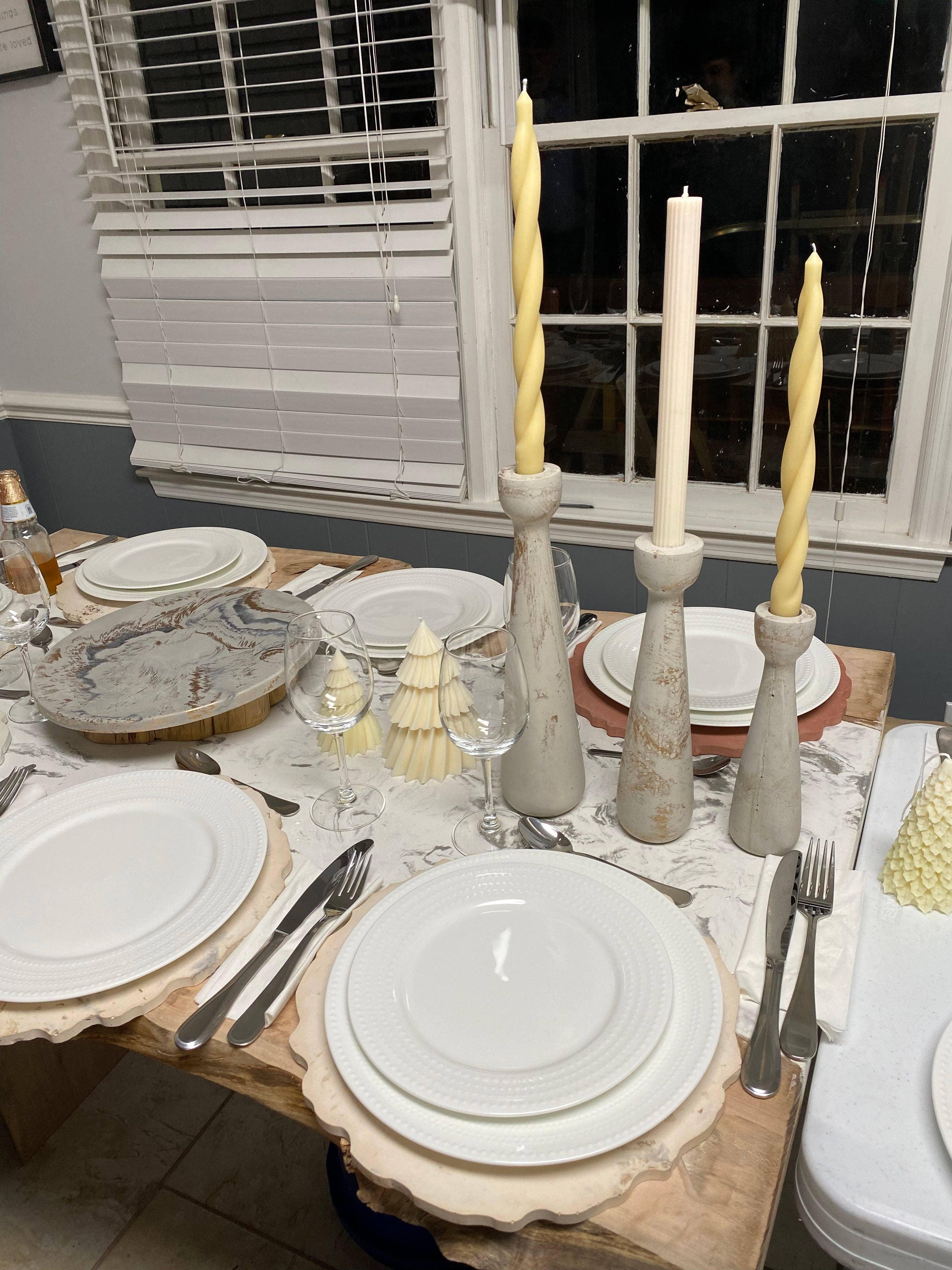 Taper Candle Holder s/3 Votives, Hurricanes & Candleholders