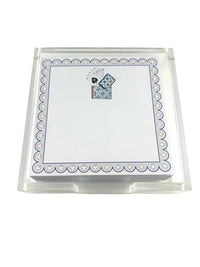 Notepad in Acrylic Holder, Card Game