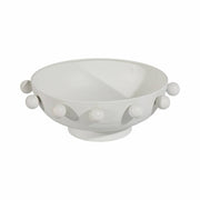 White Iron Hobnail Decorative Bowl