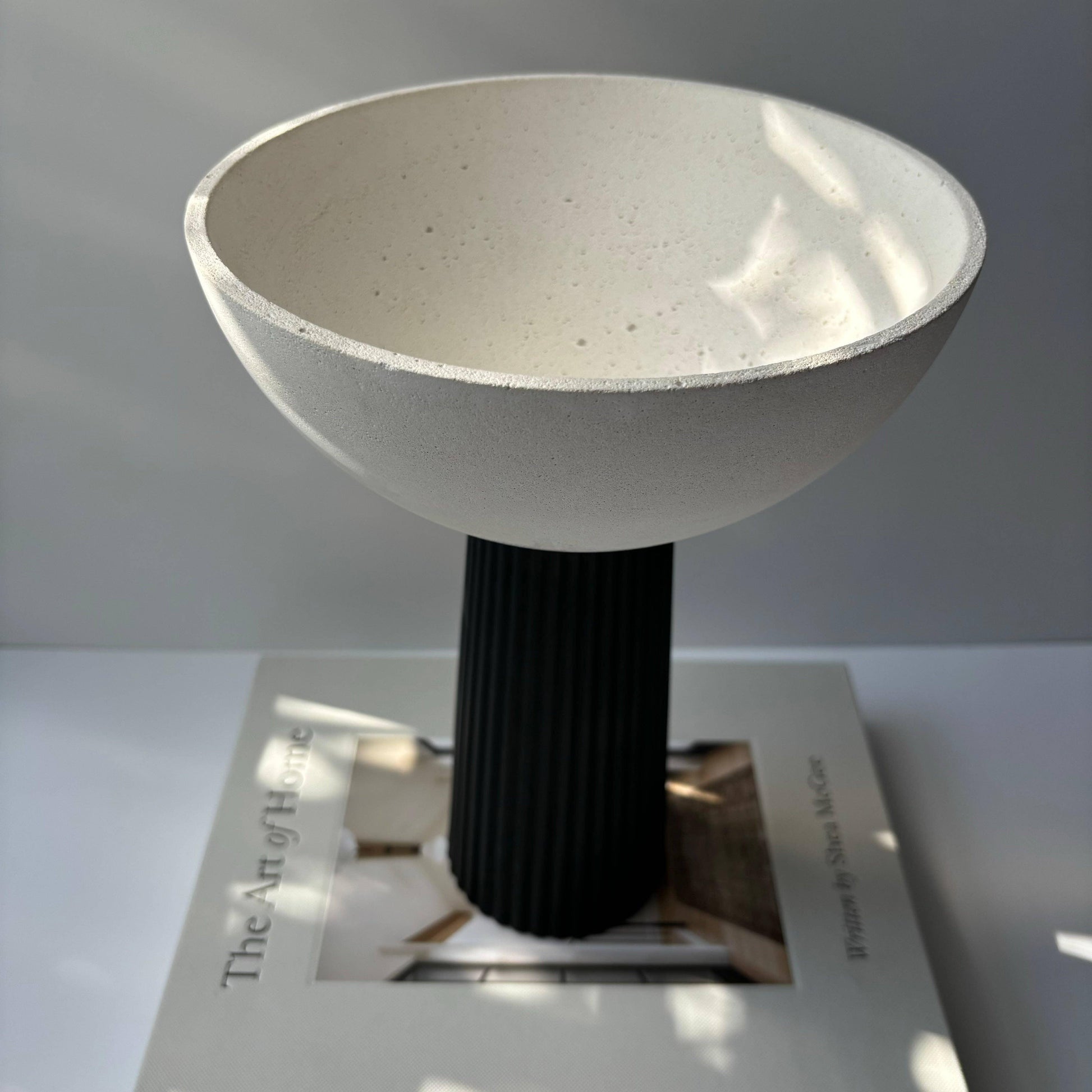 Leo Concrete Pedestal Bowl Decorative Bowls