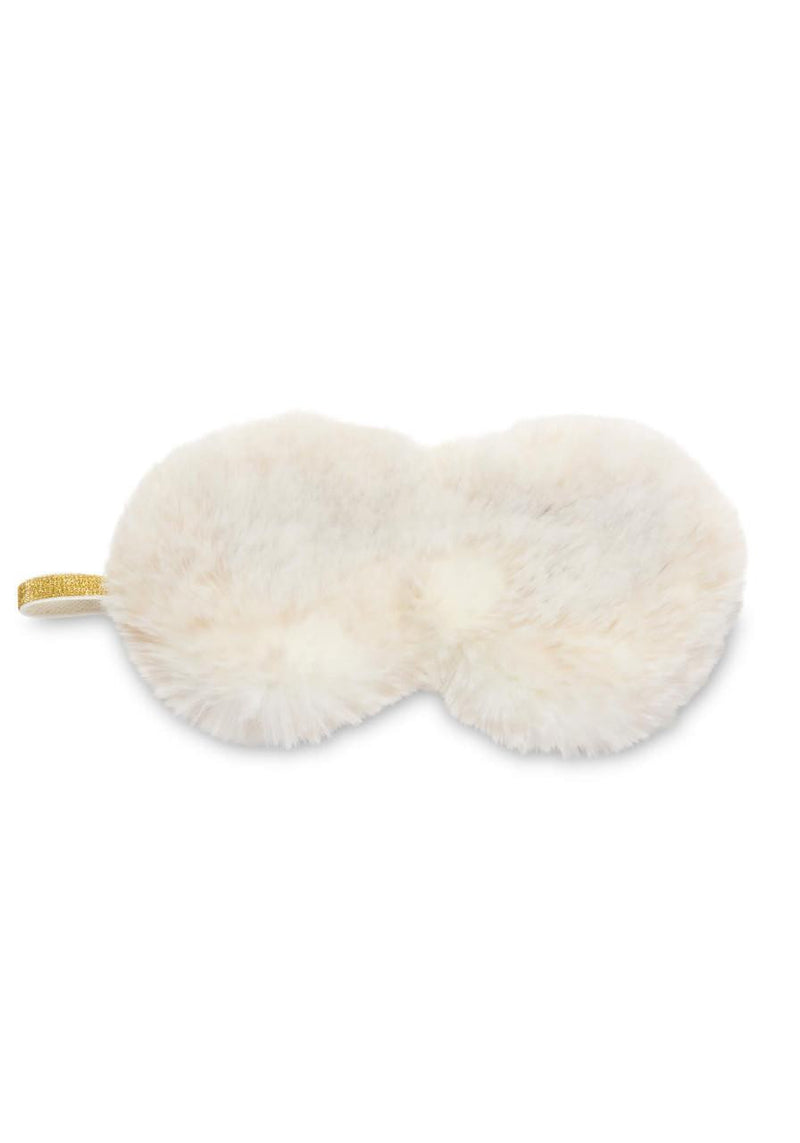 Faux Fur Sparkle Eye Mask