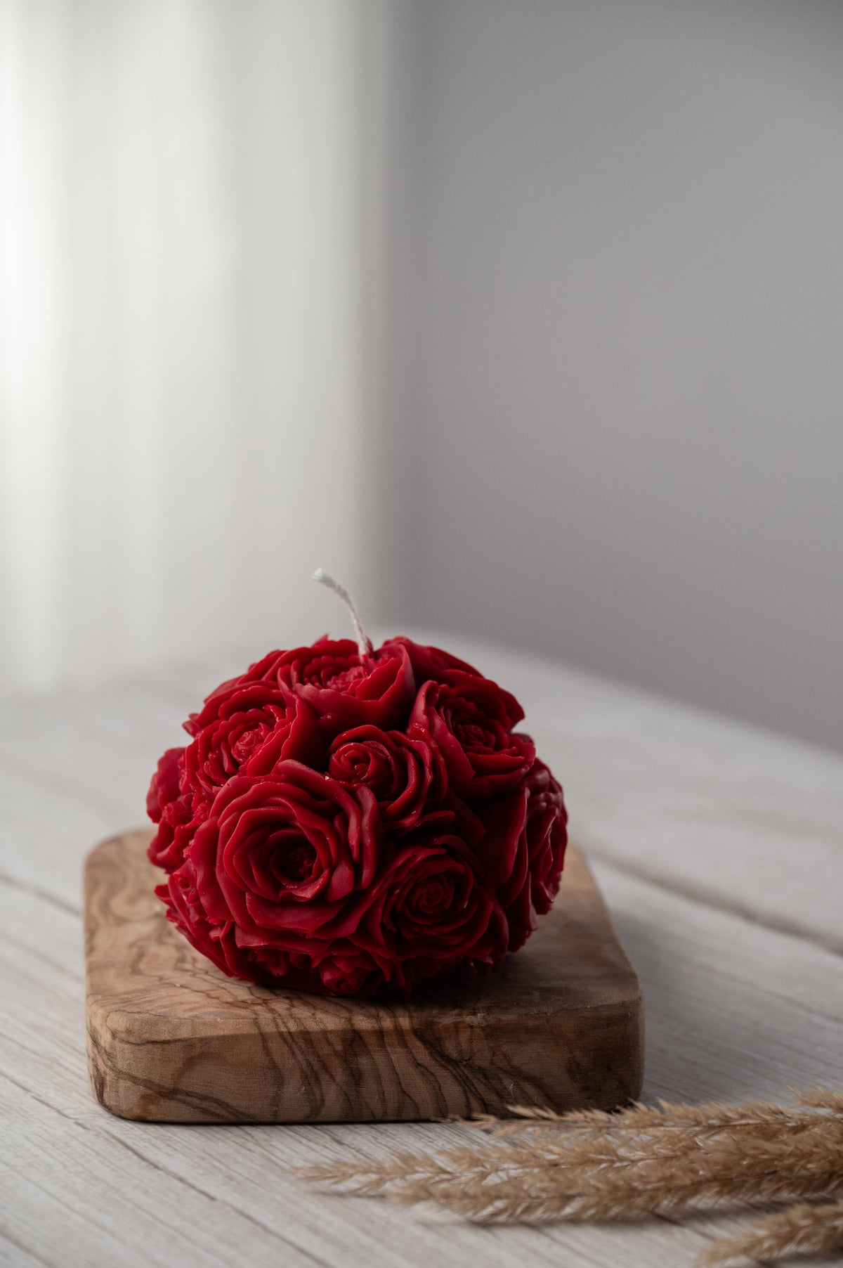 Rose Flower Ball Candle