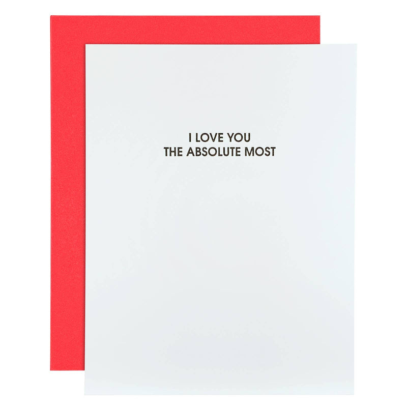 I Love You The Absolute Most - Anniversary | Friendship Card Greeting Cards