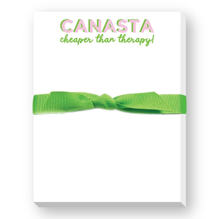 CANASTA-CHEAPER THAN THERAPY MINI NOTEPAD Notepads