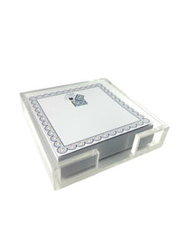 Notepad in Acrylic Holder, Card Game