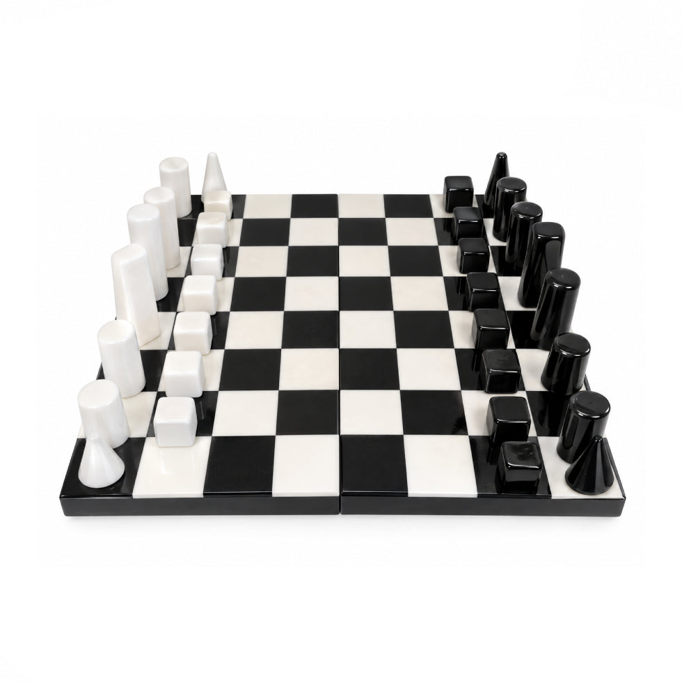 Geometric Minimalist Chess Set