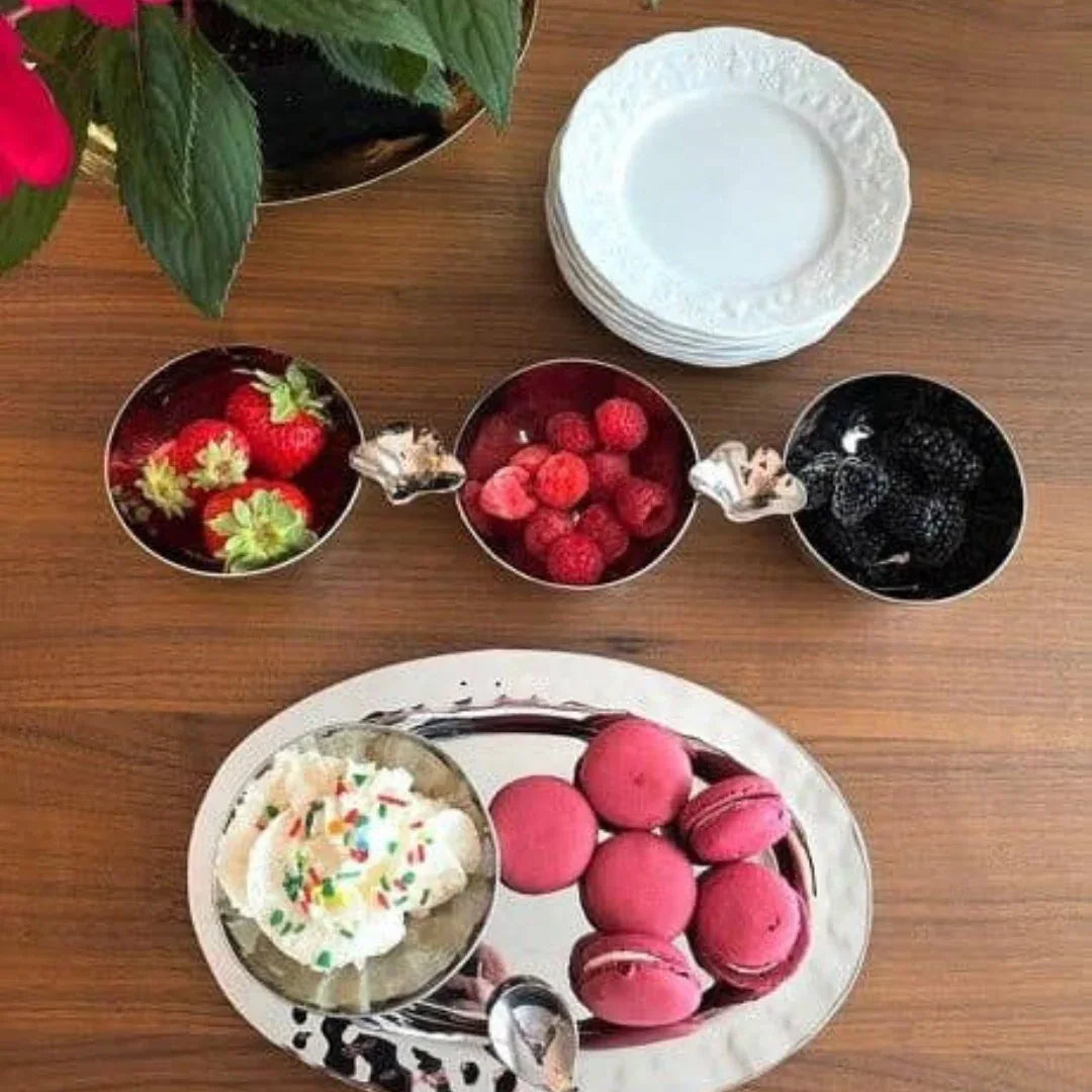 Ginkgo 3-Bowl Set Serving Bowl