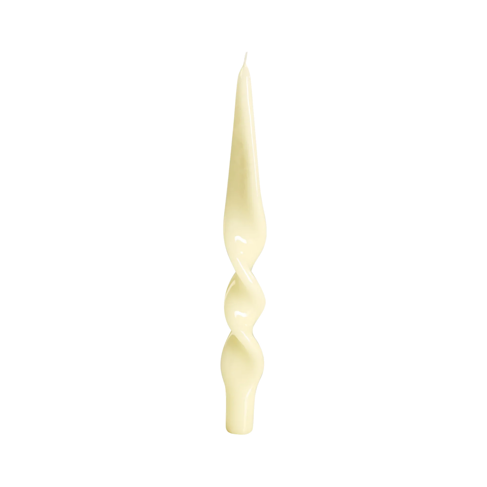 Denise Twist Candle S/2 Cream Candles